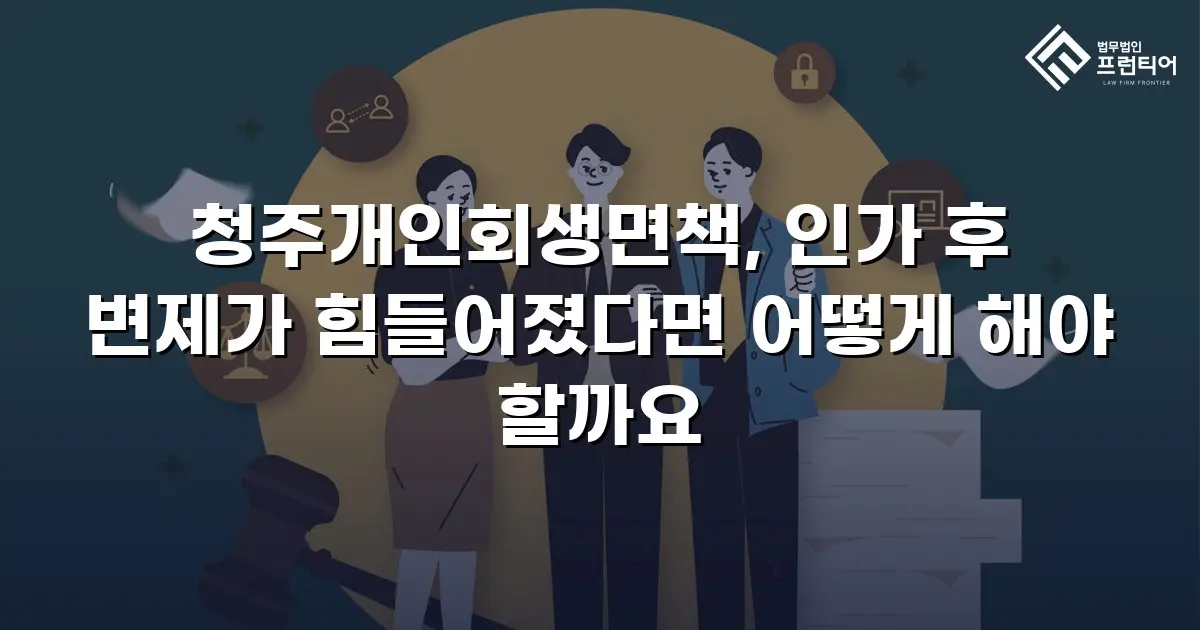 청주개인회생면책, 인가 후 변제가 힘들어졌다면 어떻게 해야 할까요