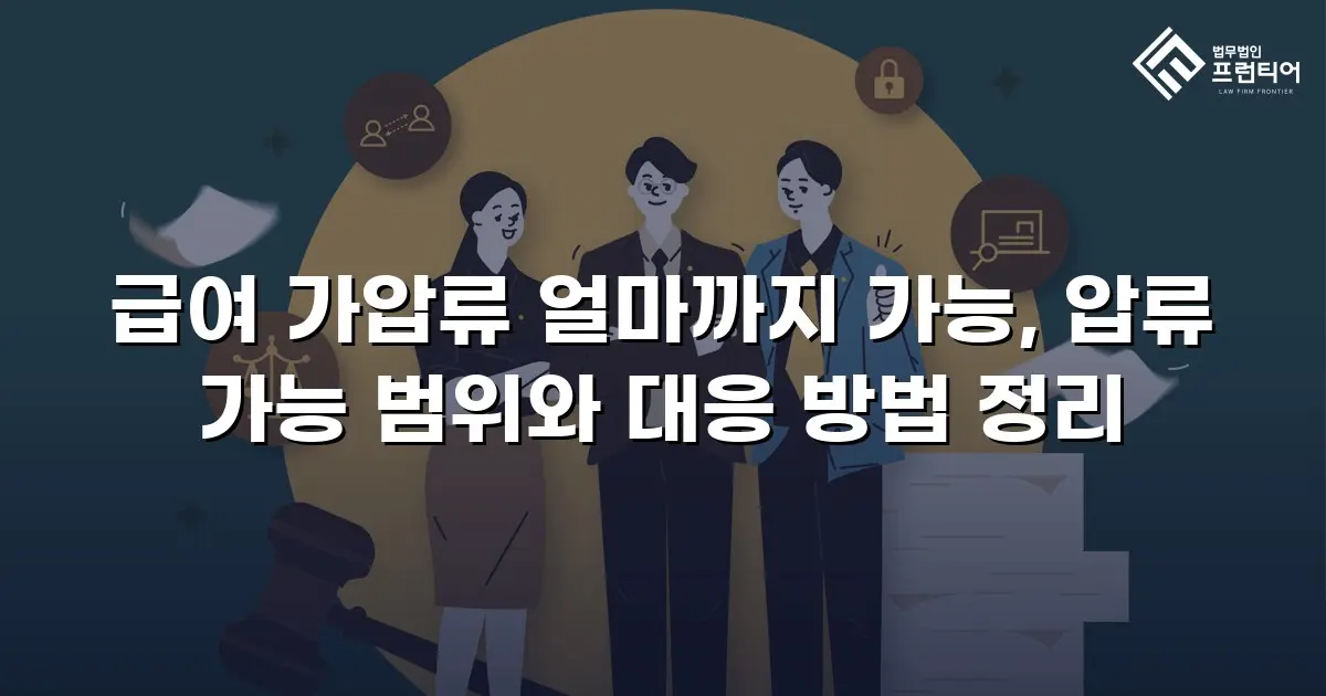 급여 가압류 얼마까지 가능, 압류 가능 범위와 대응 방법 정리