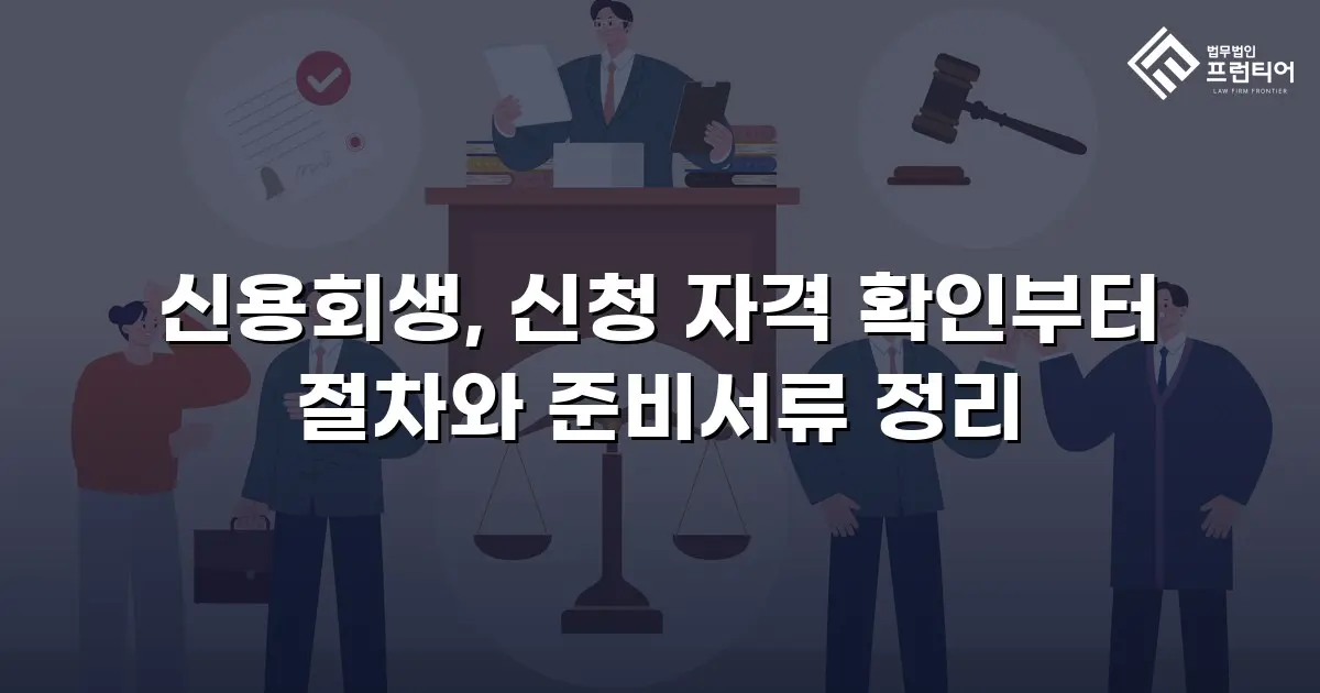 신용회생, 신청 자격 확인부터 절차와 준비서류 정리