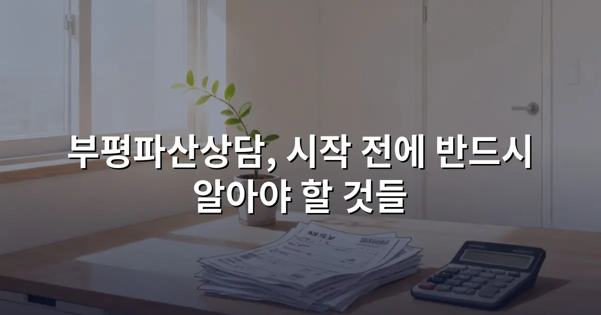 부평파산상담, 시작 전에 반드시 알아야 할 것들