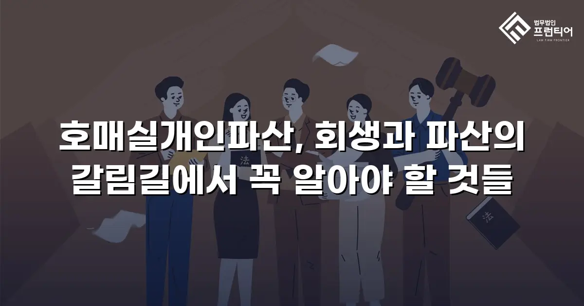 호매실개인파산, 회생과 파산의 갈림길에서 꼭 알아야 할 것들