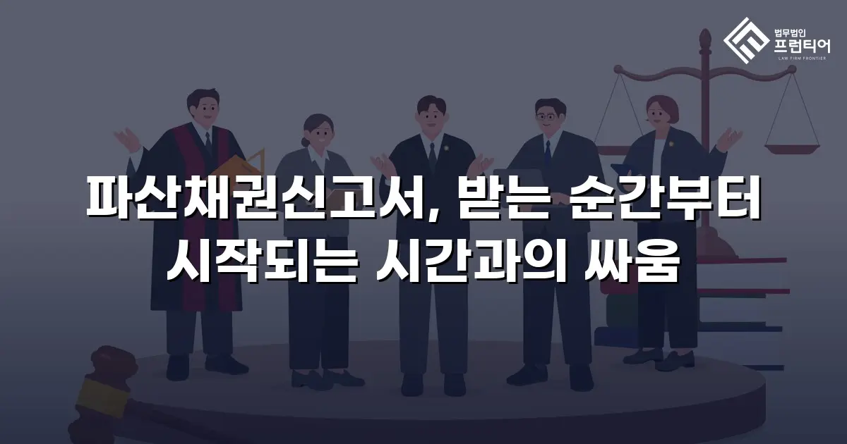 파산채권신고서, 받는 순간부터 시작되는 시간과의 싸움