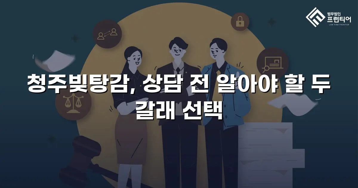 청주빚탕감, 상담 전 알아야 할 두 갈래 선택