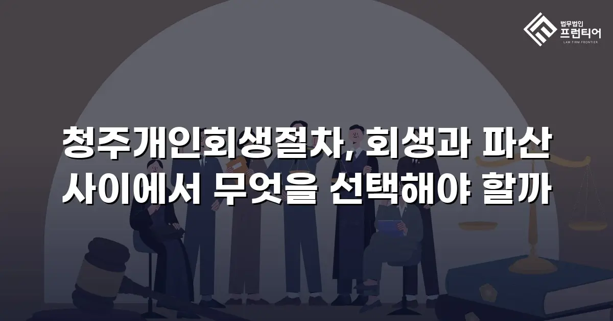 청주개인회생절차, 회생과 파산 사이에서 무엇을 선택해야 할까
