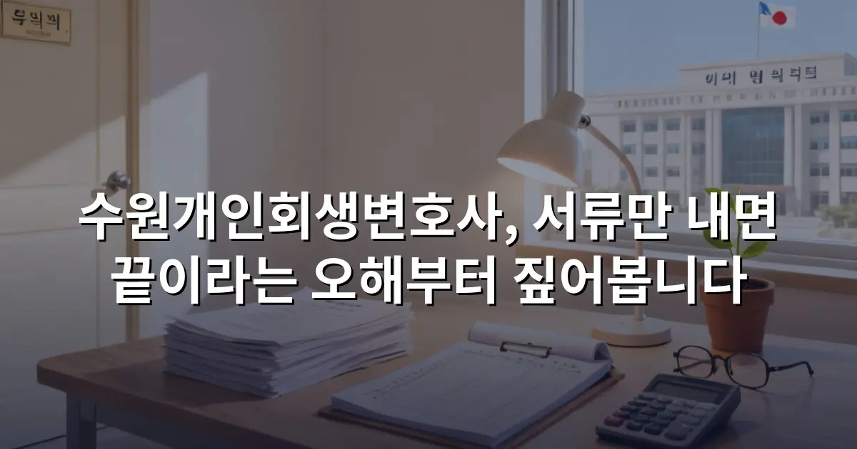 수원개인회생변호사, 서류만 내면 끝이라는 오해부터 짚어봅니다
