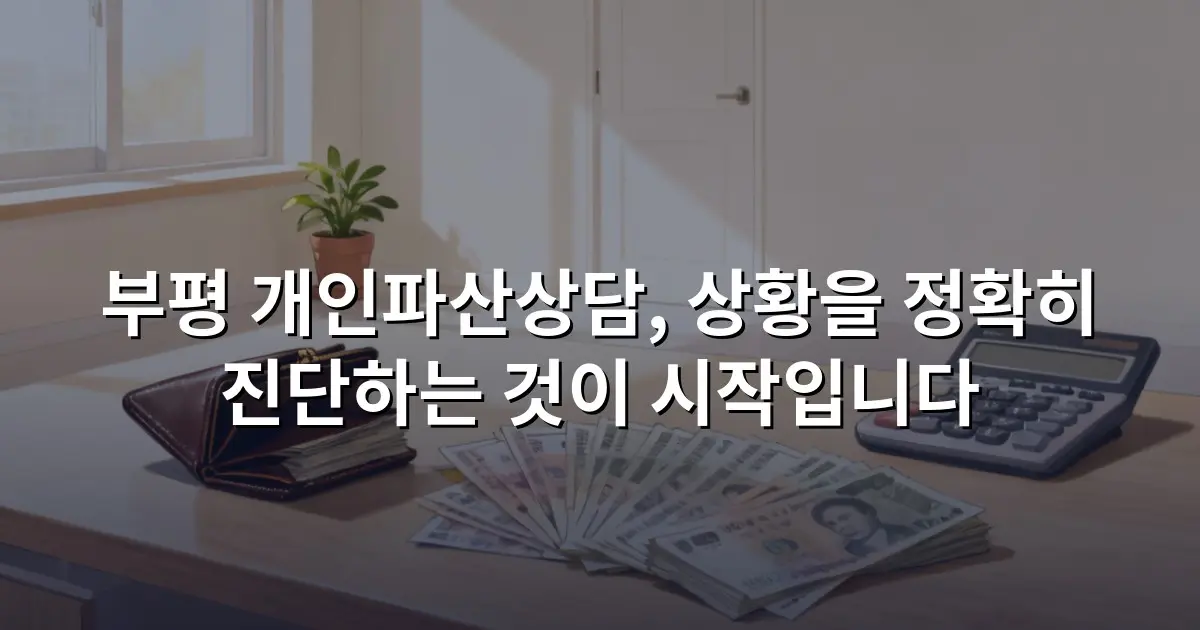 부평 개인파산상담, 상황을 정확히 진단하는 것이 시작입니다