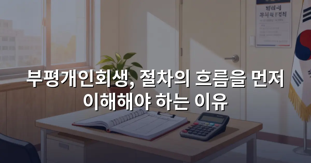 부평개인회생, 절차의 흐름을 먼저 이해해야 하는 이유