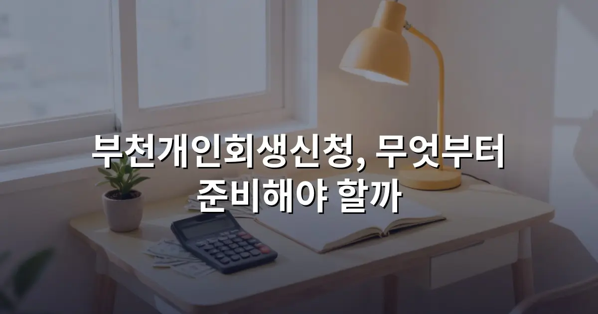 부천개인회생신청, 무엇부터 준비해야 할까