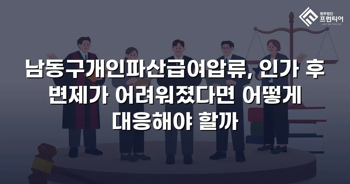 남동구개인파산급여압류, 인가 후 변제가 어려워졌다면 어떻게 대응해야 할까