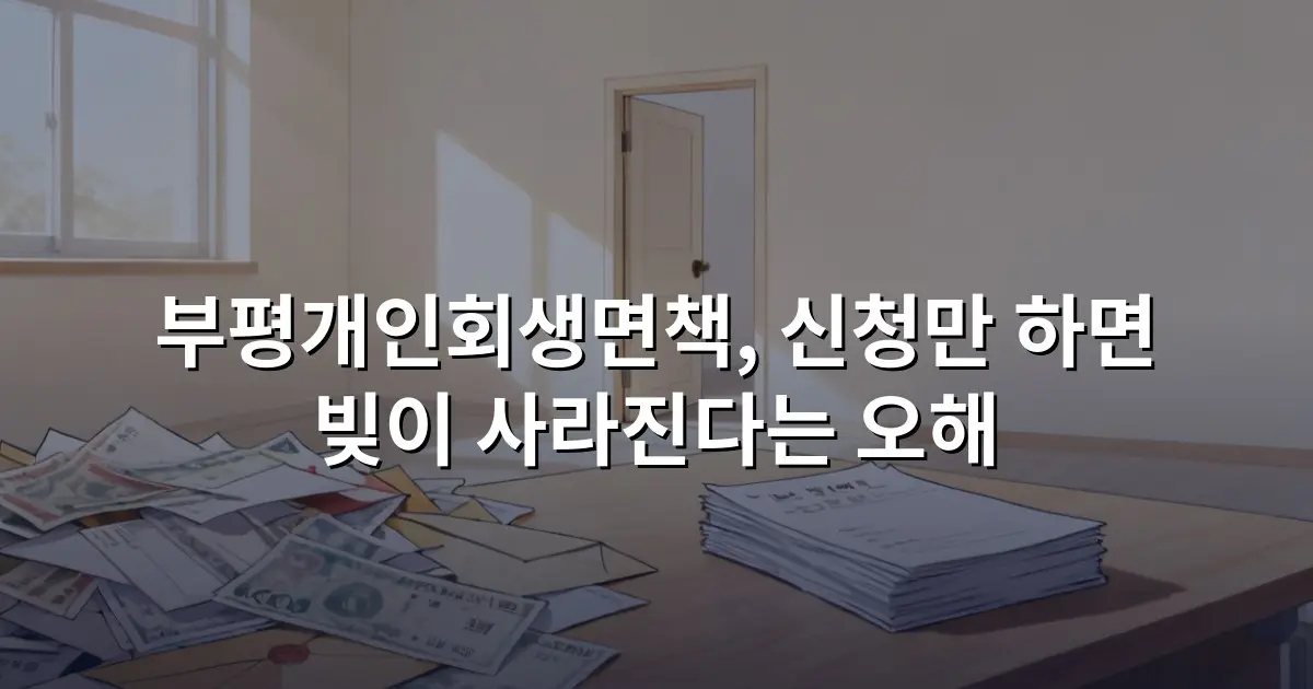 부평개인회생면책, 신청만 하면 빚이 사라진다는 오해