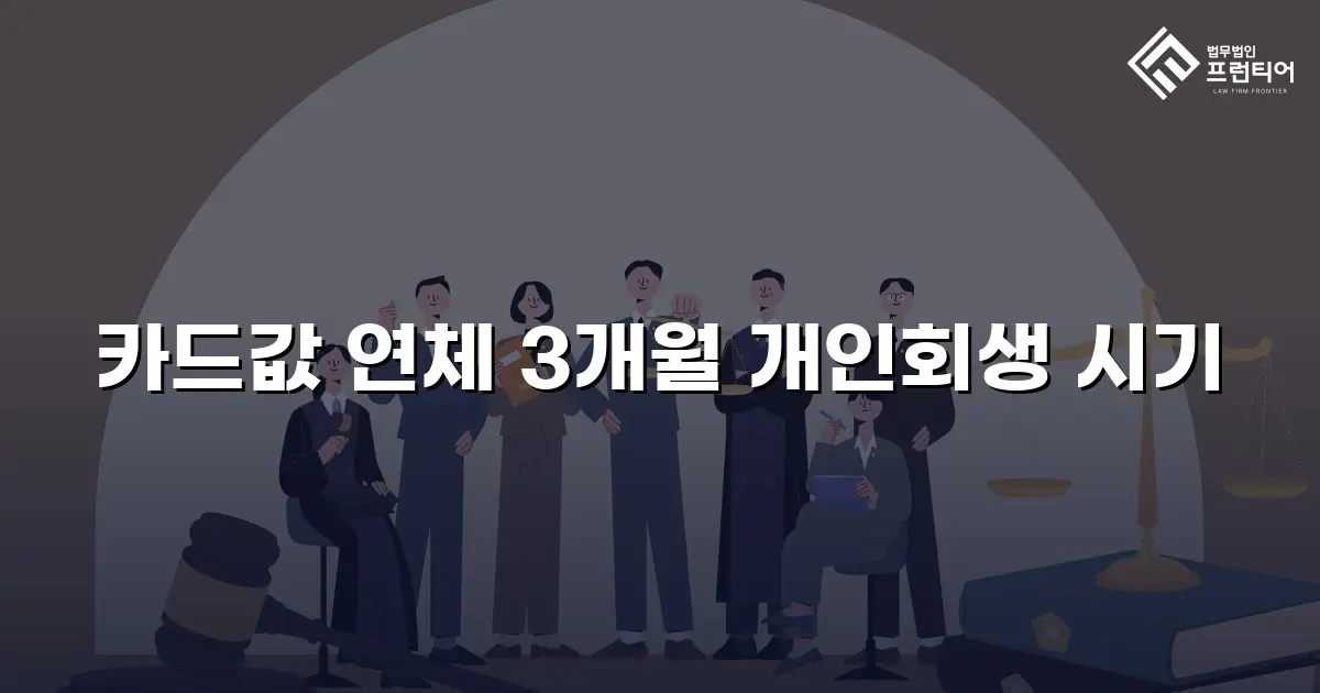 카드값 연체 3개월 개인회생 시기