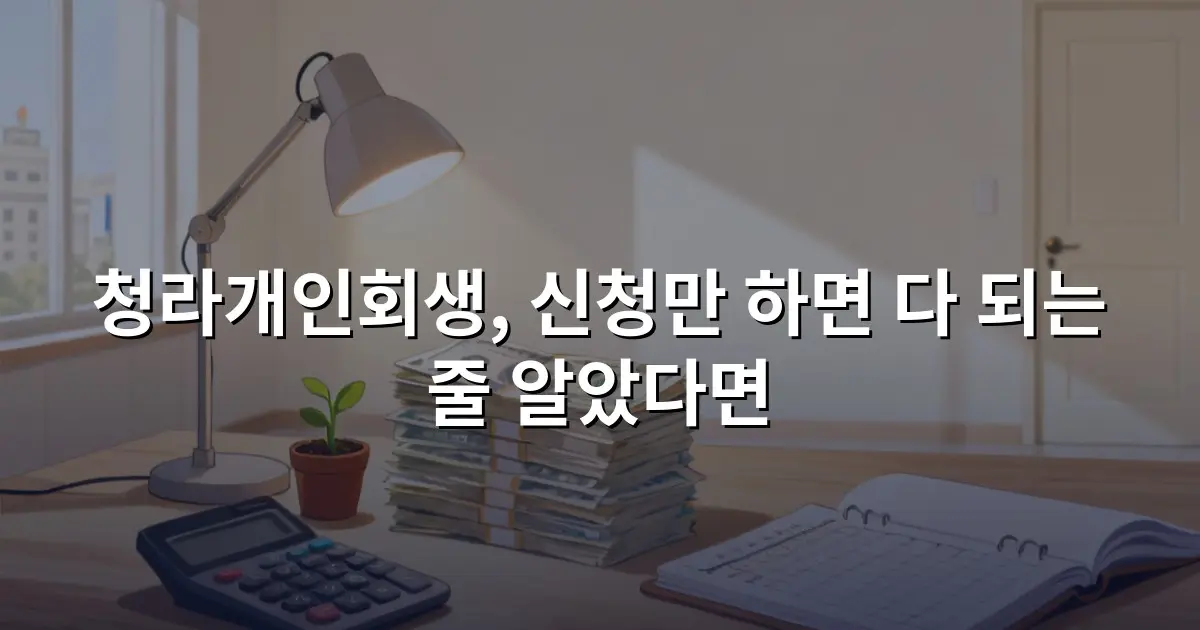 청라개인회생, 신청만 하면 다 되는 줄 알았다면