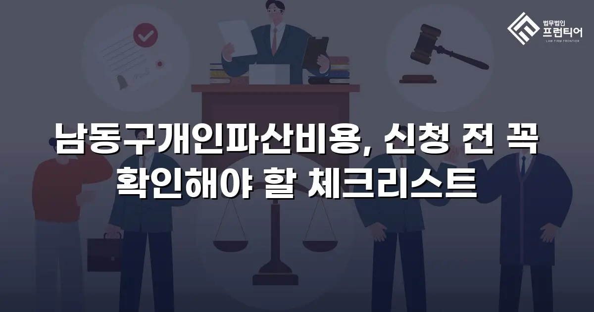 남동구개인파산비용, 신청 전 꼭 확인해야 할 체크리스트