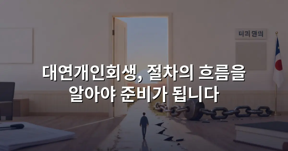 대연개인회생, 절차의 흐름을 알아야 준비가 됩니다