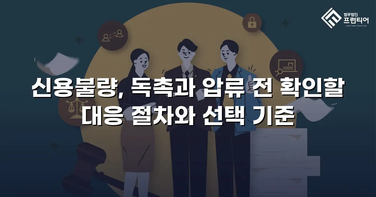 신용불량, 독촉과 압류 전 확인할 대응 절차와 선택 기준