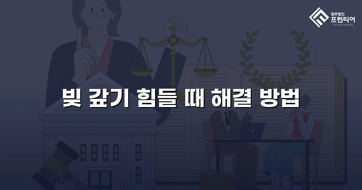 빚 갚기 힘들 때 해결 방법