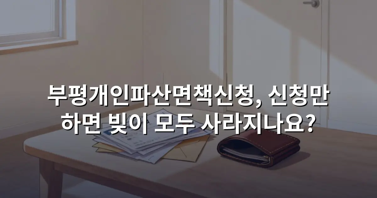부평개인파산면책신청, 신청만 하면 빚이 모두 사라지나요?