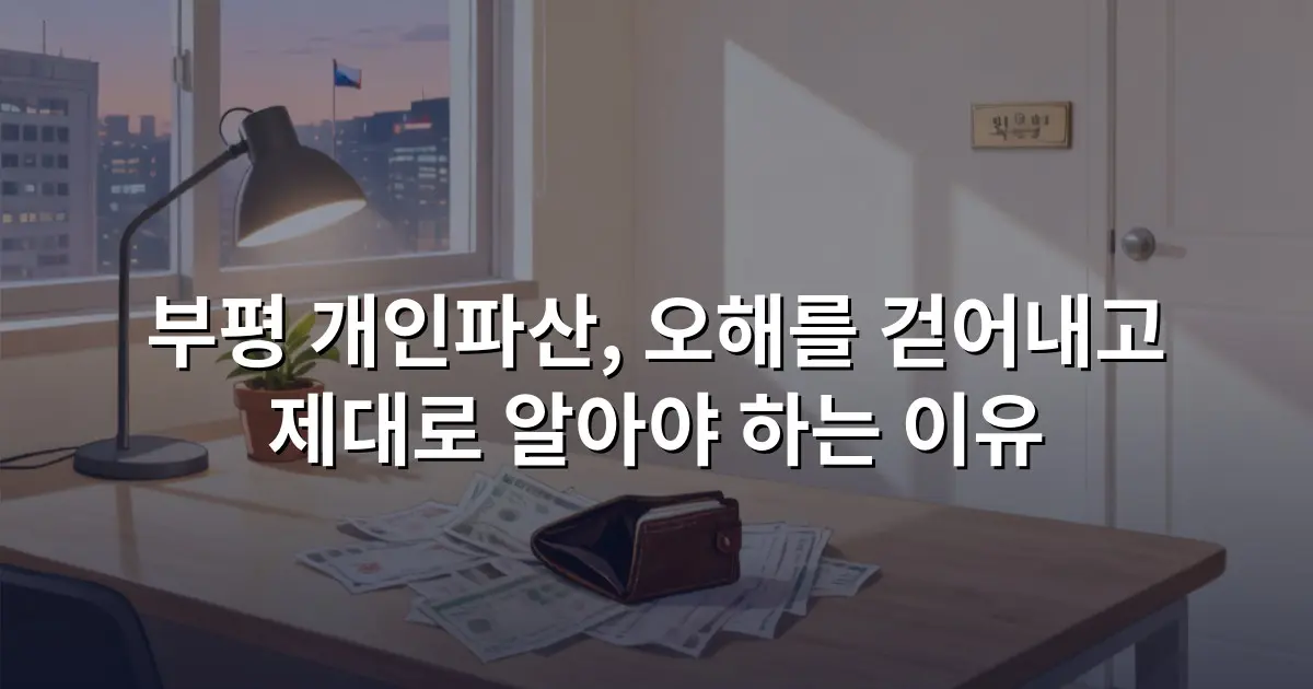 부평 개인파산, 오해를 걷어내고 제대로 알아야 하는 이유