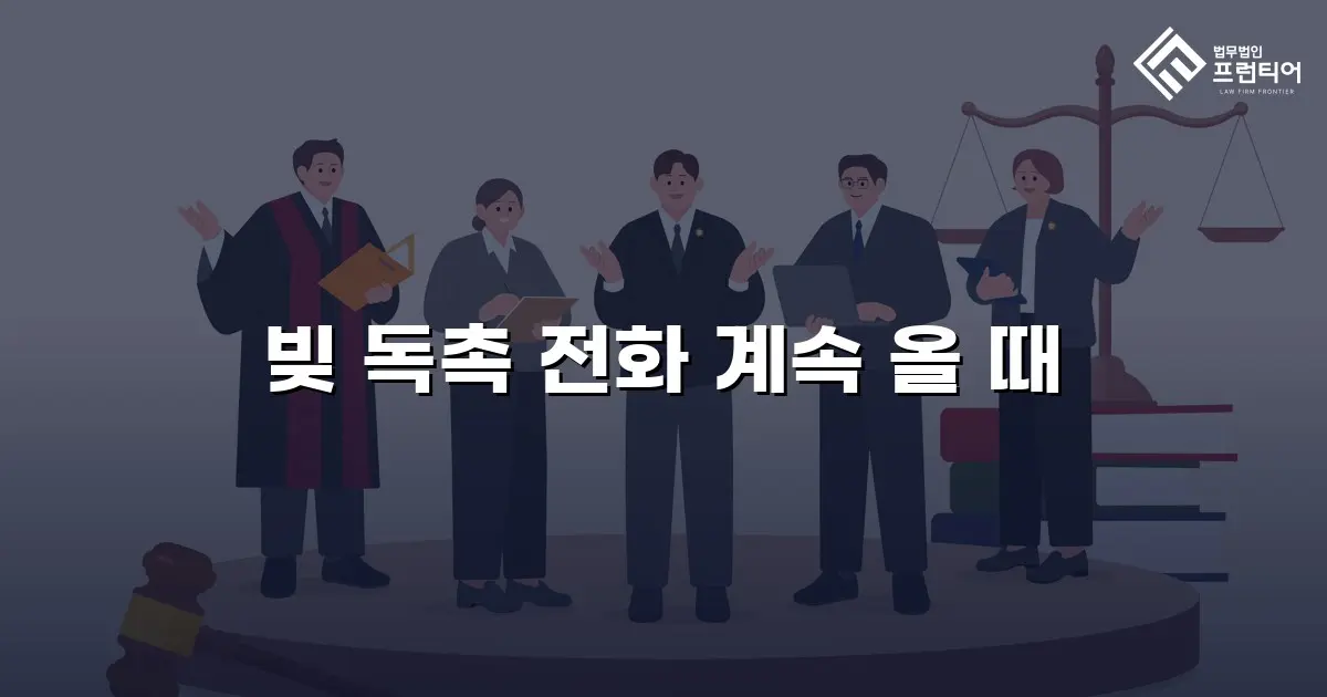 빚 독촉 전화 계속 올 때