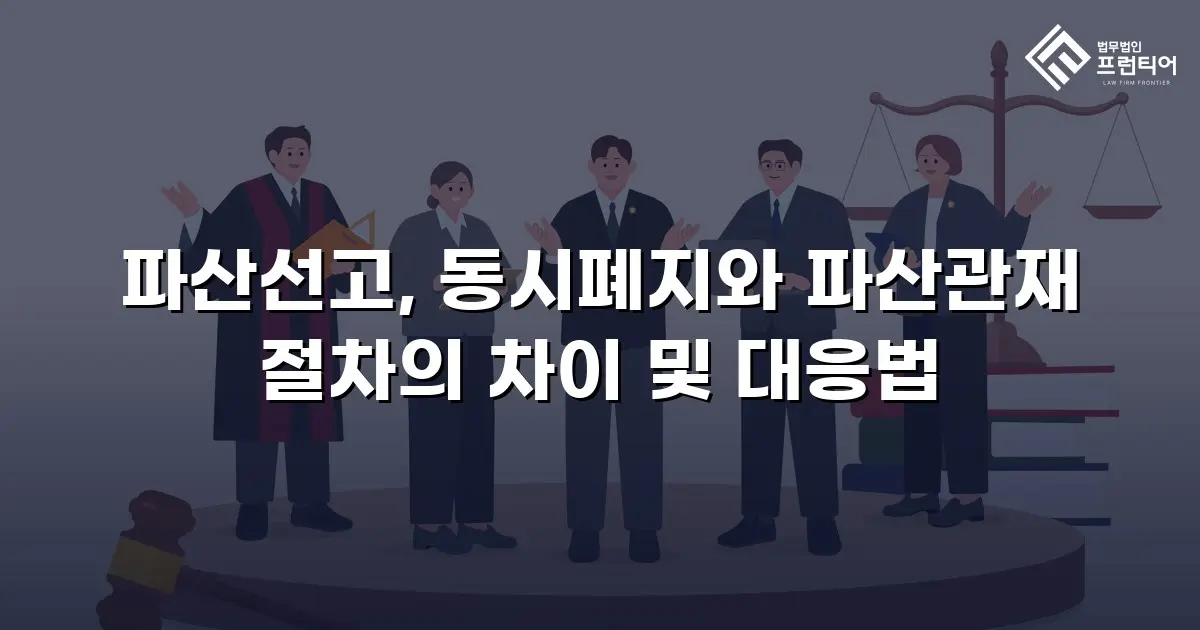 파산선고, 동시폐지와 파산관재 절차의 차이 및 대응법