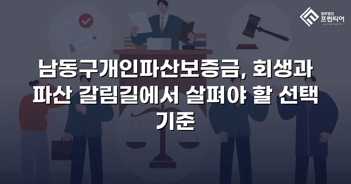 남동구개인파산보증금, 회생과 파산 갈림길에서 살펴야 할 선택 기준