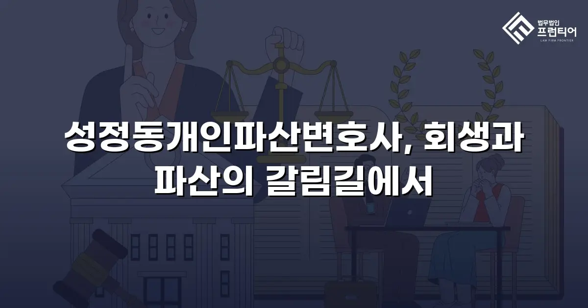 성정동개인파산변호사, 회생과 파산의 갈림길에서