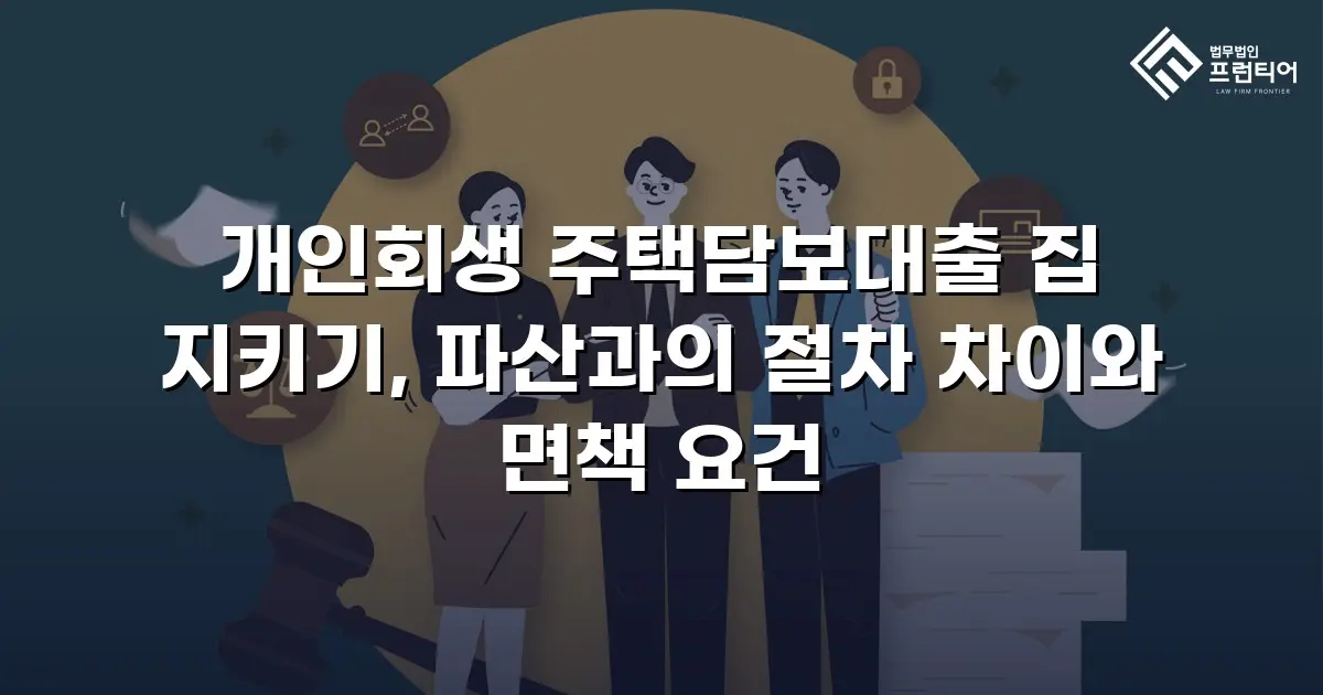 개인회생 주택담보대출 집 지키기, 파산과의 절차 차이와 면책 요건