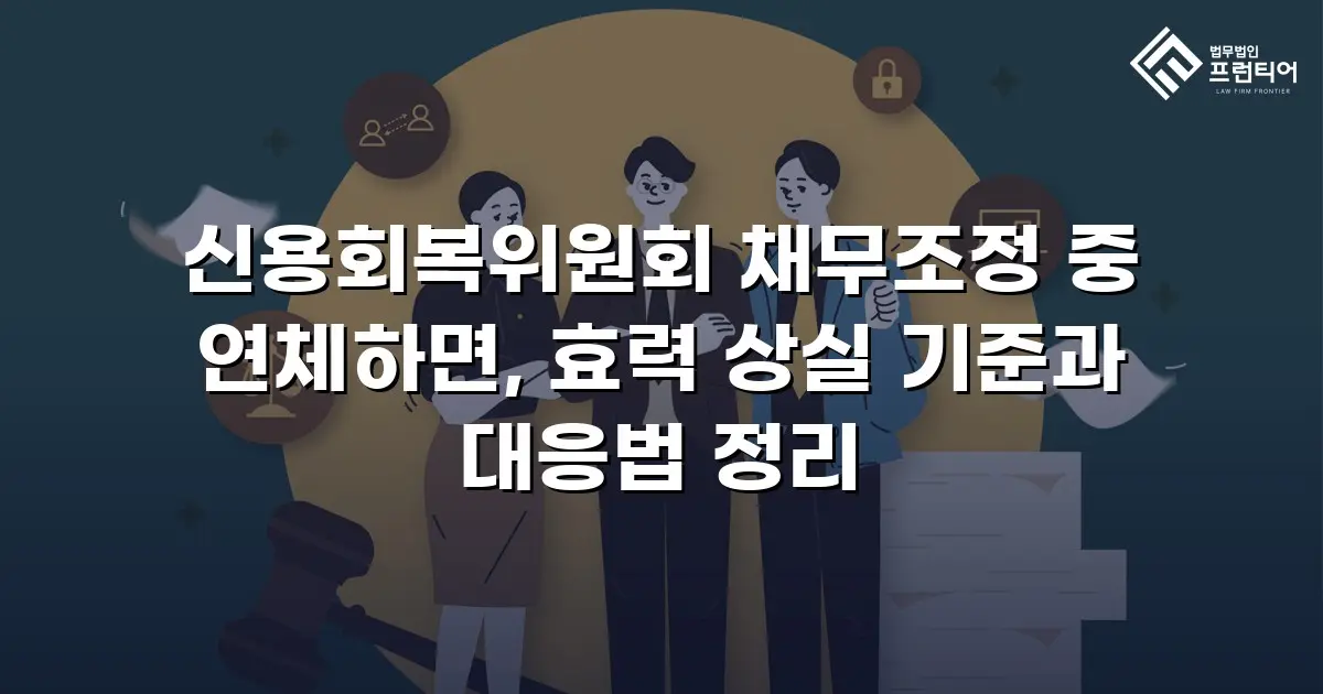 신용회복위원회 채무조정 중 연체하면, 효력 상실 기준과 대응법 정리