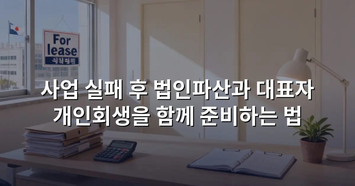 사업 실패 후 법인파산과 대표자 개인회생을 함께 준비하는 법