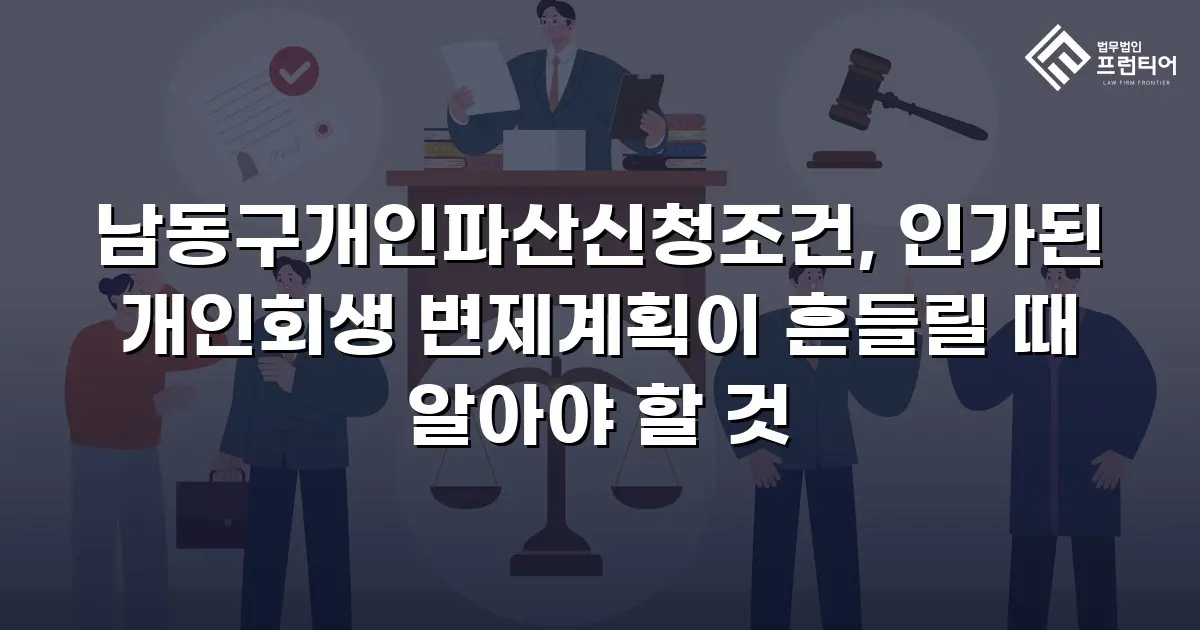 남동구개인파산신청조건, 인가된 개인회생 변제계획이 흔들릴 때 알아야 할 것