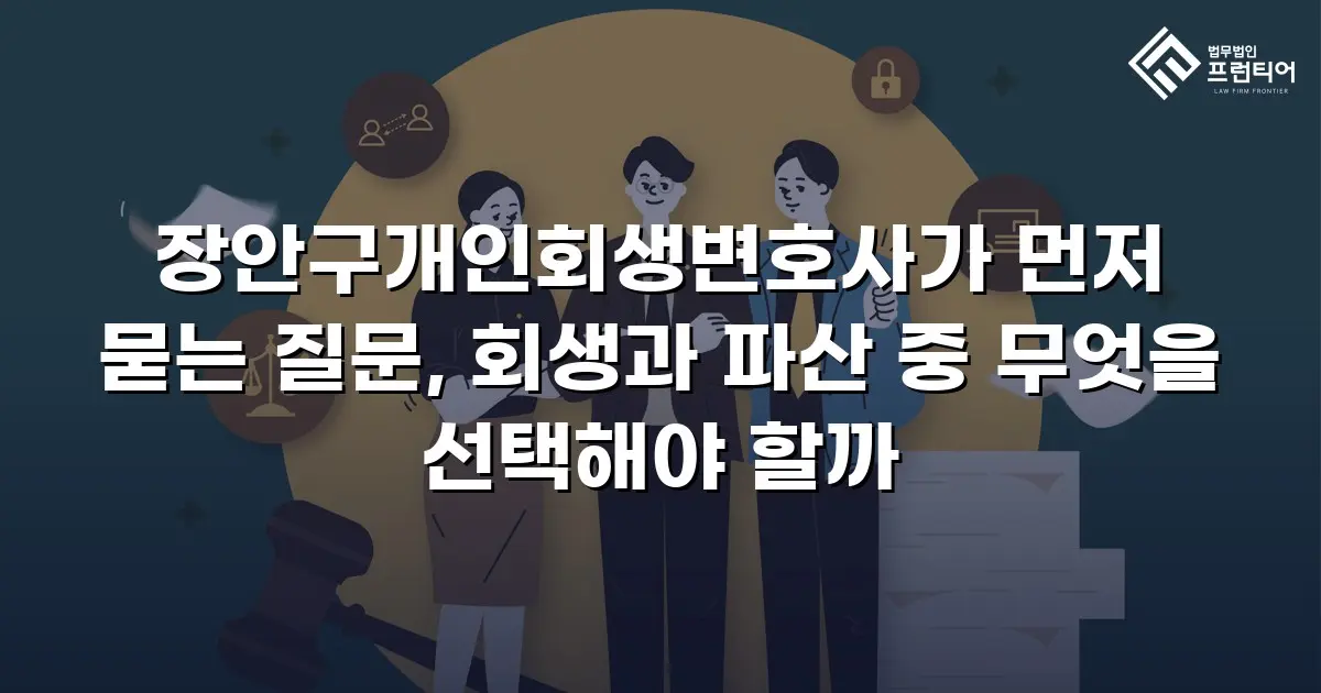 장안구개인회생변호사가 먼저 묻는 질문, 회생과 파산 중 무엇을 선택해야 할까