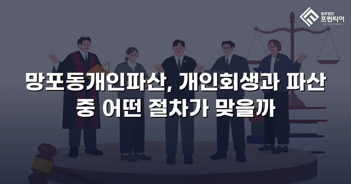 망포동개인파산, 개인회생과 파산 중 어떤 절차가 맞을까
