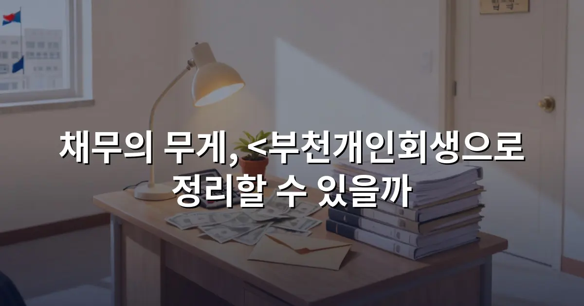 채무의 무게, <부천개인회생으로 정리할 수 있을까