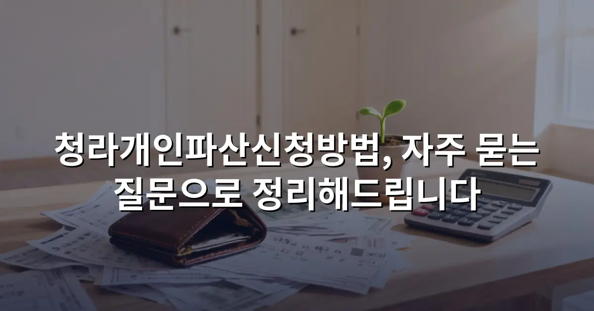 청라개인파산신청방법, 자주 묻는 질문으로 정리해드립니다