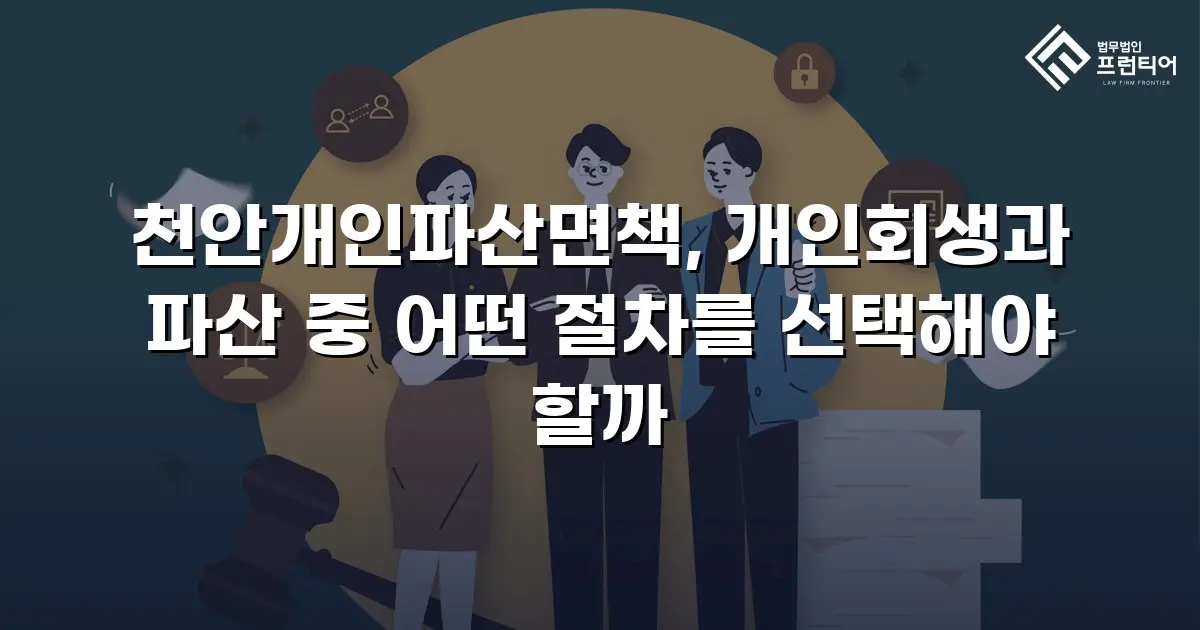 천안개인파산면책, 개인회생과 파산 중 어떤 절차를 선택해야 할까