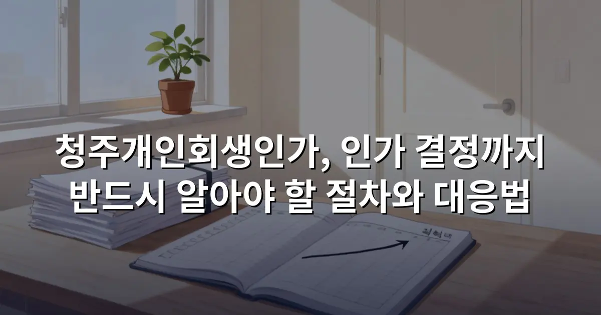 청주개인회생인가, 인가 결정까지 반드시 알아야 할 절차와 대응법