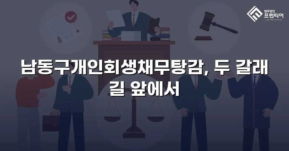 남동구개인회생채무탕감, 두 갈래 길 앞에서