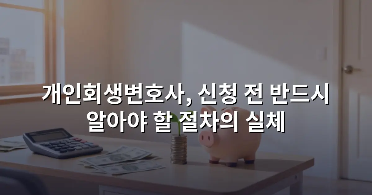 개인회생변호사, 신청 전 반드시 알아야 할 절차의 실체