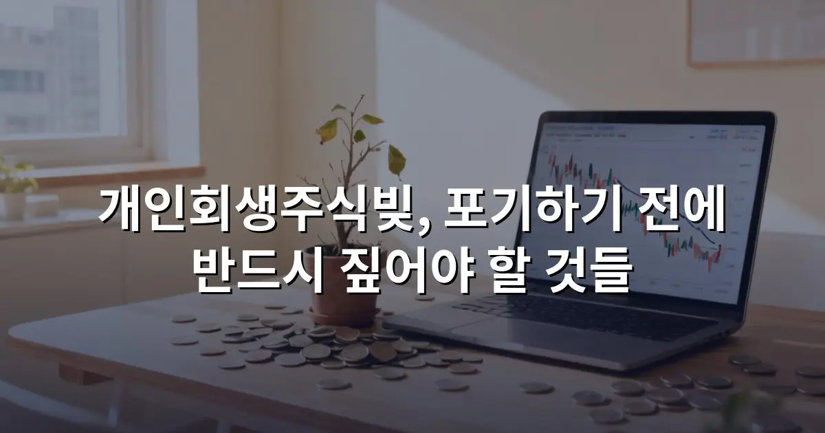 개인회생주식빚, 포기하기 전에 반드시 짚어야 할 것들