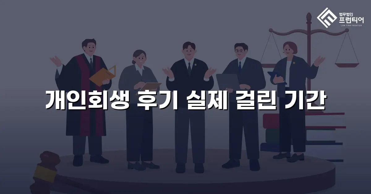 개인회생 후기 실제 걸린 기간