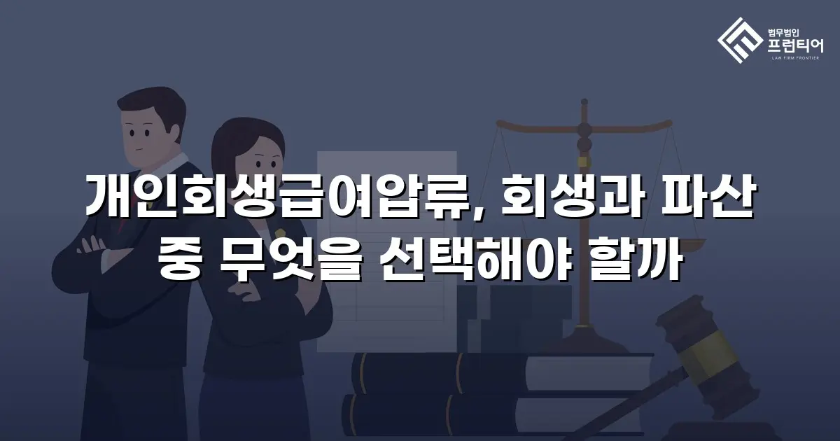 개인회생급여압류, 회생과 파산 중 무엇을 선택해야 할까