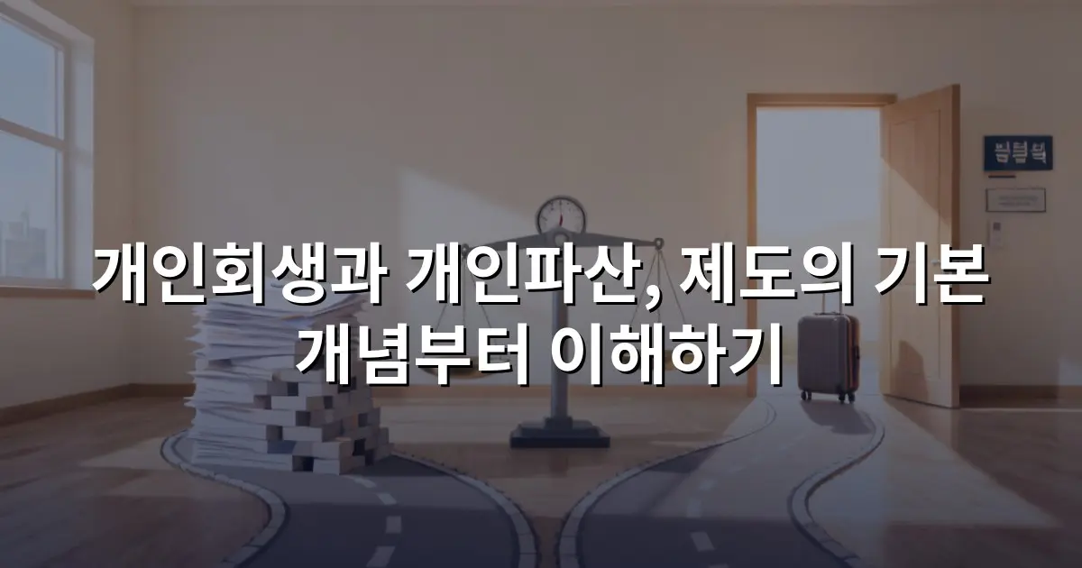개인회생과 개인파산, 제도의 기본 개념부터 이해하기