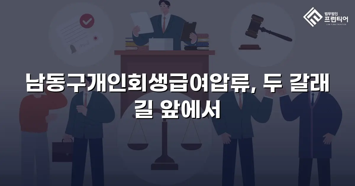 남동구개인회생급여압류, 두 갈래 길 앞에서