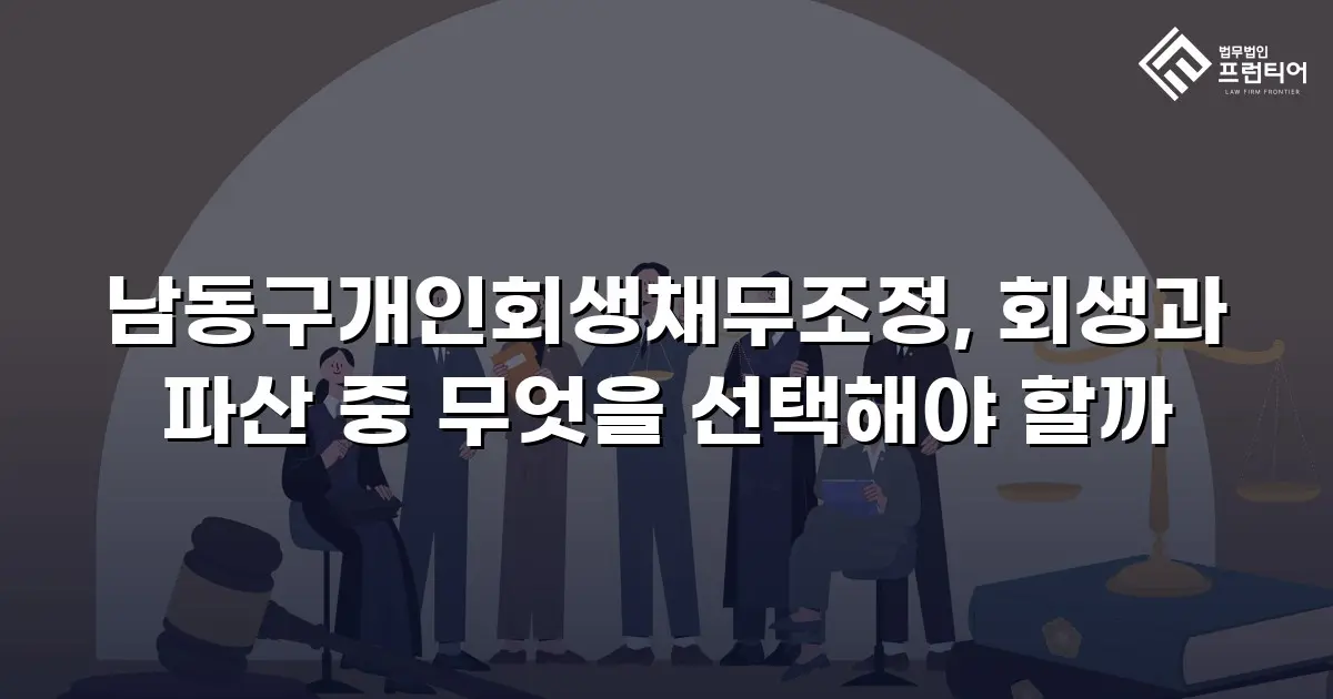 남동구개인회생채무조정, 회생과 파산 중 무엇을 선택해야 할까