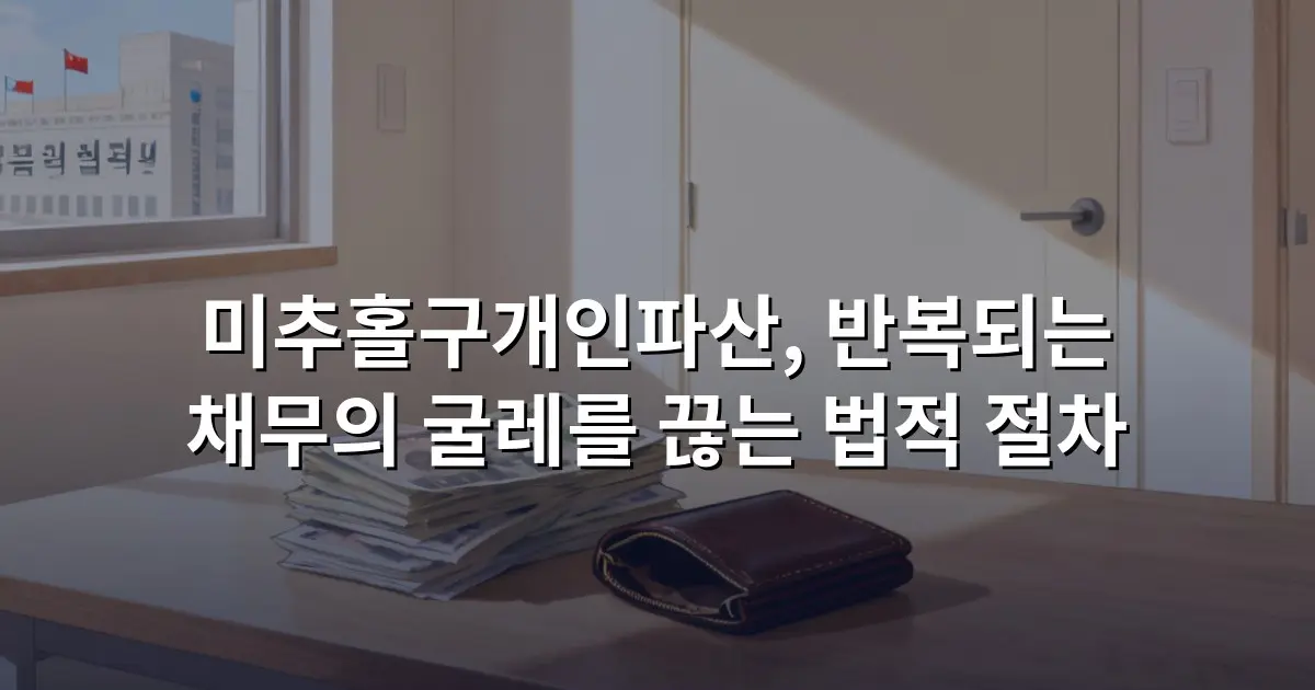 미추홀구개인파산, 반복되는 채무의 굴레를 끊는 법적 절차