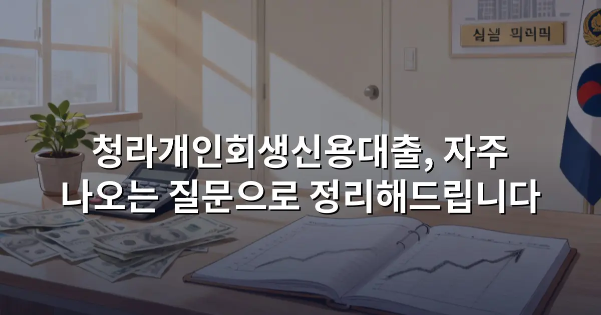청라개인회생신용대출, 자주 나오는 질문으로 정리해드립니다