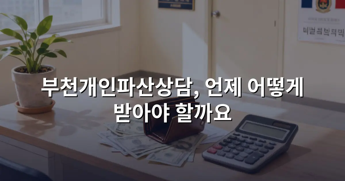 부천개인파산상담, 언제 어떻게 받아야 할까요