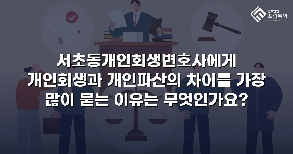 서초동개인회생변호사에게 개인회생과 개인파산의 차이를 가장 많이 묻는 이유는 무엇인가요?