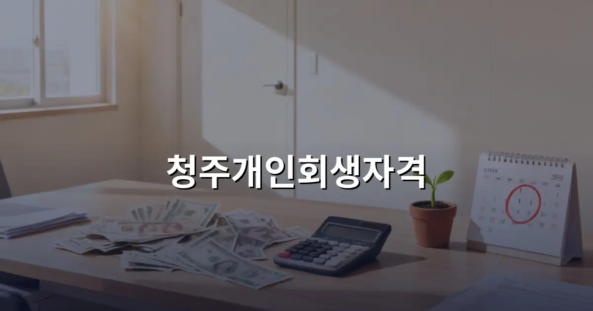 청주개인회생자격