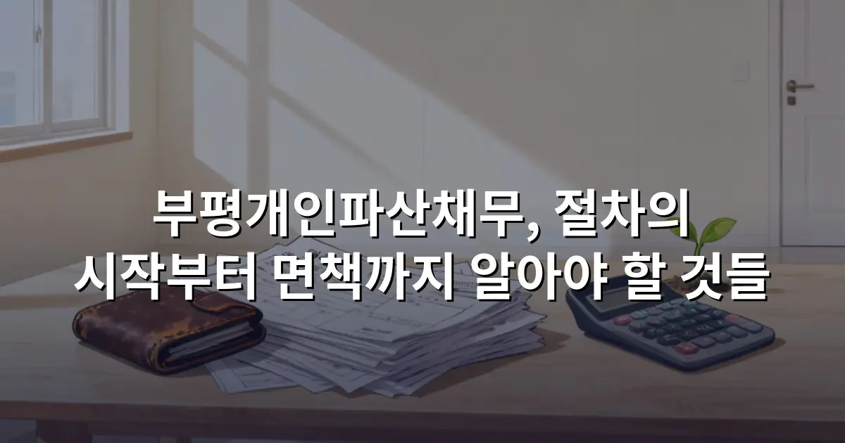 부평개인파산채무, 절차의 시작부터 면책까지 알아야 할 것들